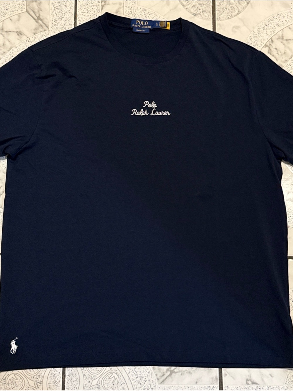 Polo Ralph Lauren Embroidered Logo Classic Fit T-Shirt Navy Men’s Size Large